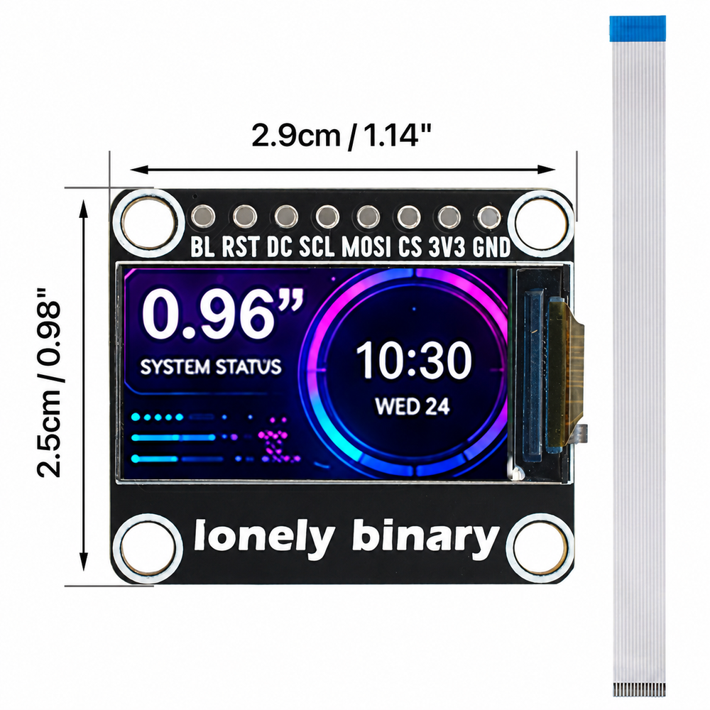 SPI TFT Display Kit 0.96"–3.5"