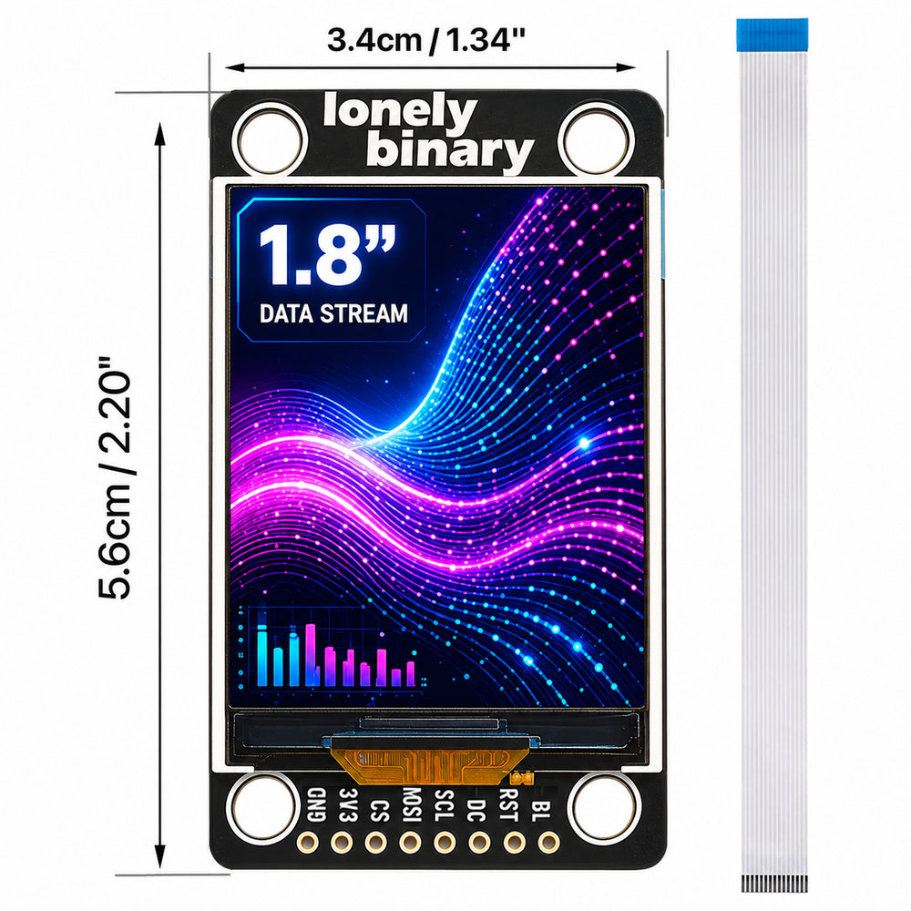 SPI TFT Display Kit 0.96"–3.5"