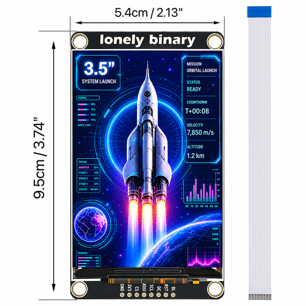 SPI TFT Display Kit 0.96"–3.5"