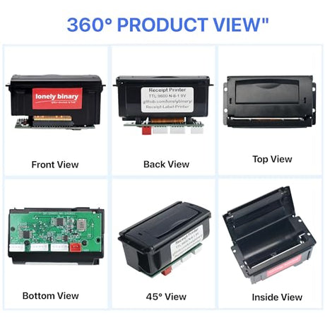 Lonely Binary 58mm Thermal Receipt Printer Kit Type-C for ESP32 & Arduino