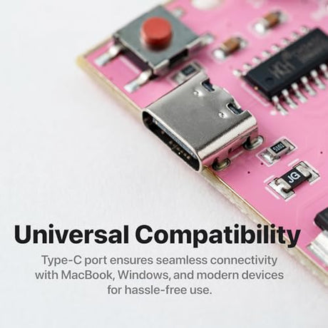 Lonely Binary UNO R3 ATmega328P Board USB-C Sakura Pink for Arduino IDE