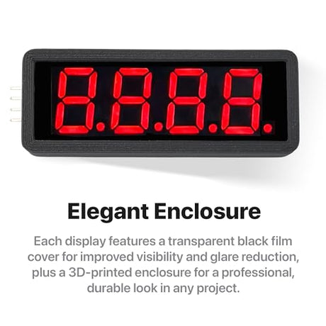 Lonely Binary 6-Pack TM1637 4-Digit 0.56" LED Display for Arduino & ESP32