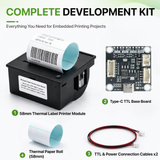 58mm Thermal Label Printer Kit, TTL Base