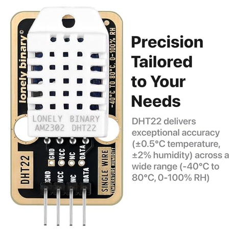 Lonely Binary 6-Pack DHT22 DHT11 Temperature Humidity Sensor AM2302 Arduino
