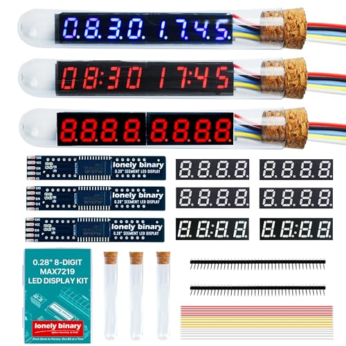 MAX7219 Vintage Tube LED Clock Kit