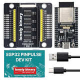 Lonely Binary ESP32 PinPulse Shield GPIO LED Display Port for Arduino IDE