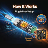 Lonely Binary 12-Pack USB-C PD Trigger 100W Decoy DIP 5-20V Screw Terminal