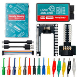 LONELY BINARY Logic Analyzer Kit, 8 Channel 24MHz USB with Breakout Boards