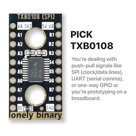 Lonely Binary 6-Pack TXB0108 TXS0108 8-Ch Logic Level Shifter for Arduino