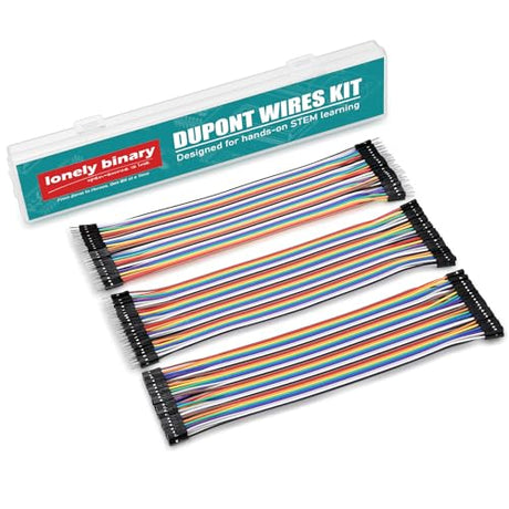LONELY BINARY 120-Pack Breadboard Jumper Wires 20cm M-M M-F F-F for Arduino