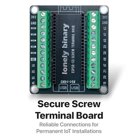 Lonely Binary 3-Pack ESP32-S3 N16R8 Development Board + 3 Terminal Bases