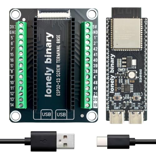 ESP32-S3 Dev Board + Screw Terminal Base, FPC Port