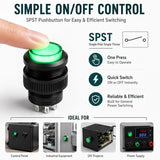 16mm Latching LED Push Button, 10-Pack