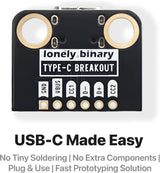 USB-C Breakout Board, 5.1kΩ CC, 12-Pack