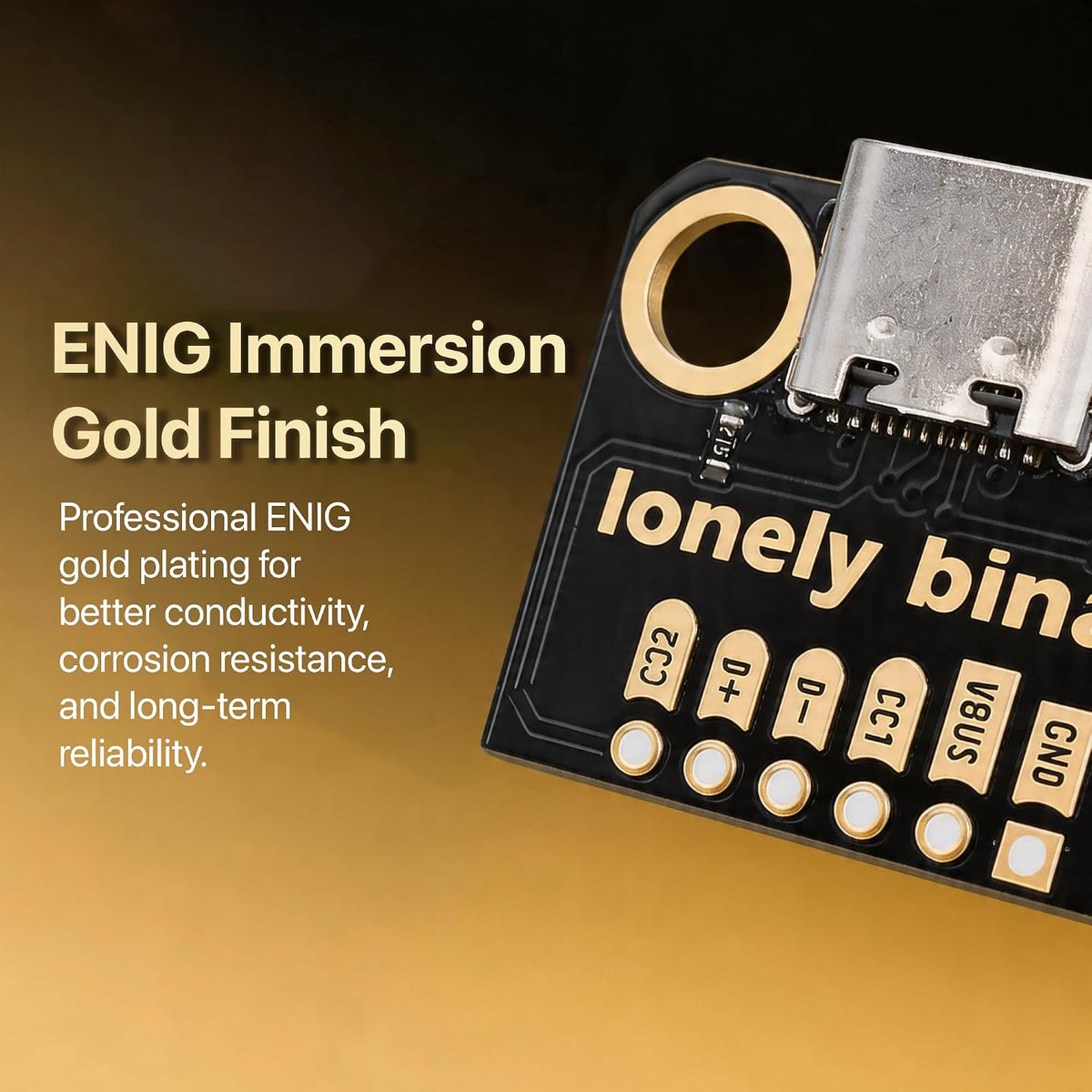 USB-C Breakout Board, 5.1kΩ CC, 12-Pack