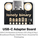 USB-C Breakout Board, 5.1kΩ CC, 12-Pack