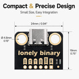 USB-C Breakout Board, 5.1kΩ CC, 12-Pack