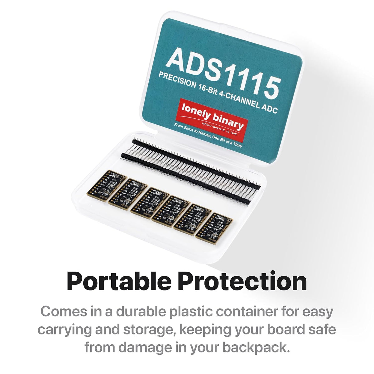 ADS1115 16-Bit ADC Module, 6-Pack