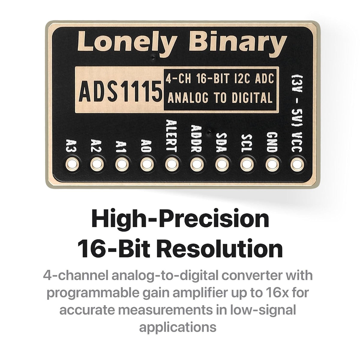 ADS1115 16-Bit ADC Module, 6-Pack