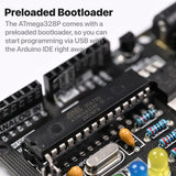 DIY UNO R3 Kit, Through-Hole Soldering