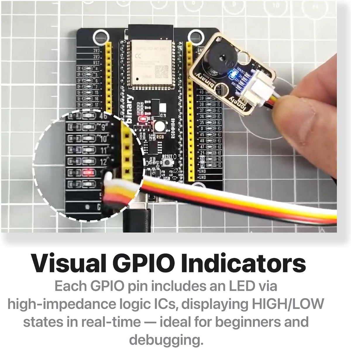ESP32-S3 Gold Edition + PinPulse Shield, 3-Pack