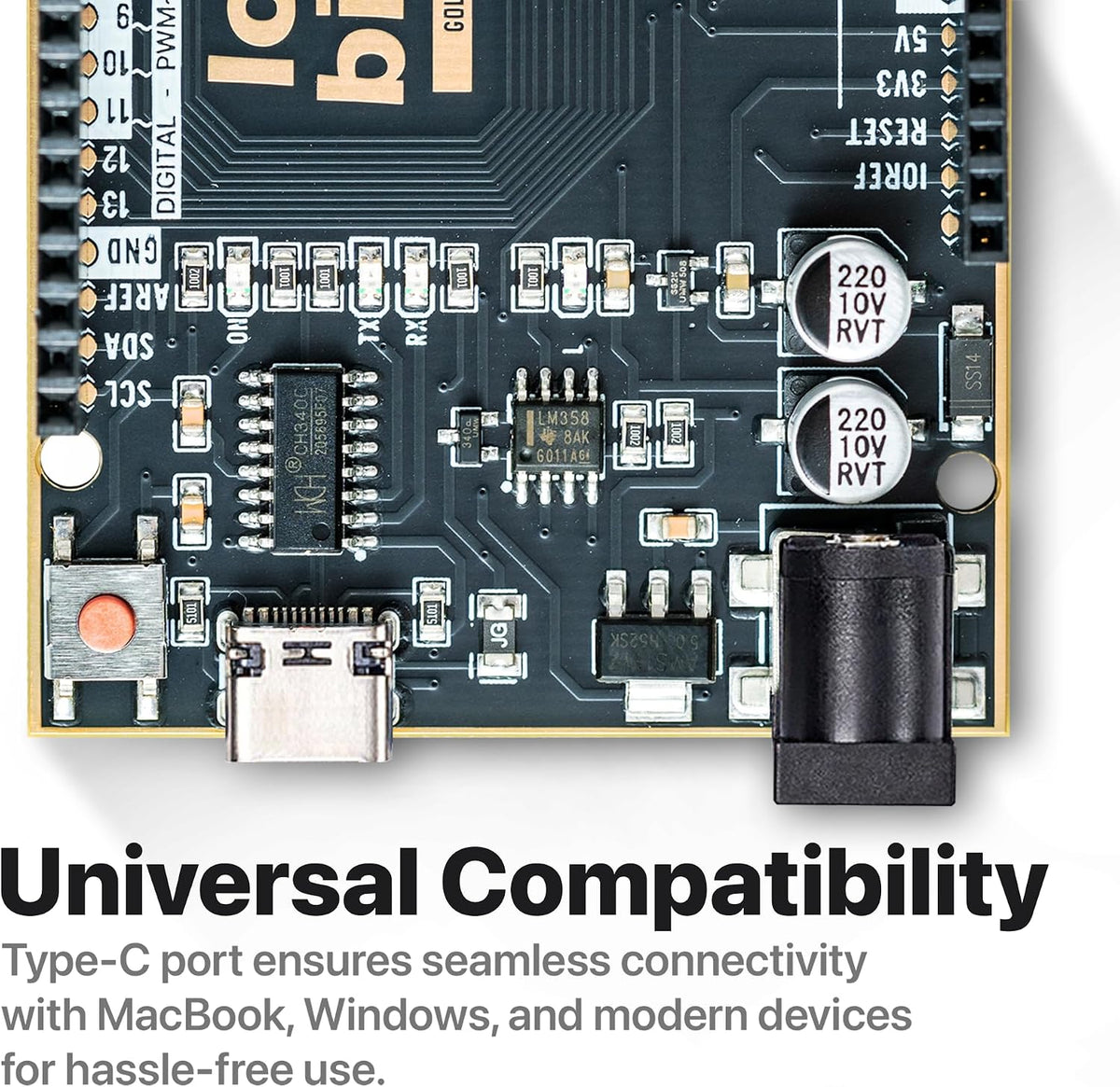 UNO R3 Black Gold Edition USB-C, 3-Pack