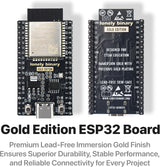 ESP32 Gold Edition + PinPulse Shield, 3-Pack
