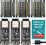 ESP32-S3 Gold Edition + PinPulse Shield, 3-Pack