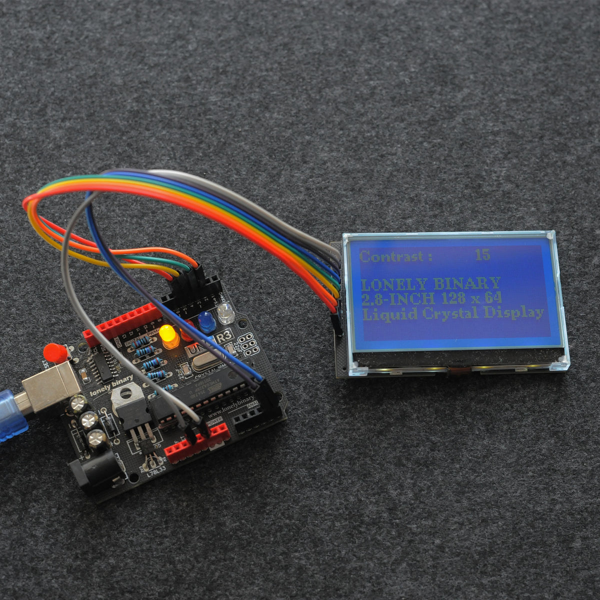 2.8" 128x64 Graphic LCD